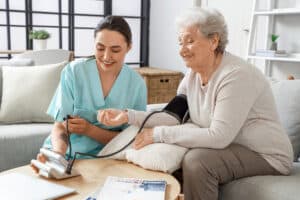 Twinsburg Post Acute rehab specialist working with resident
